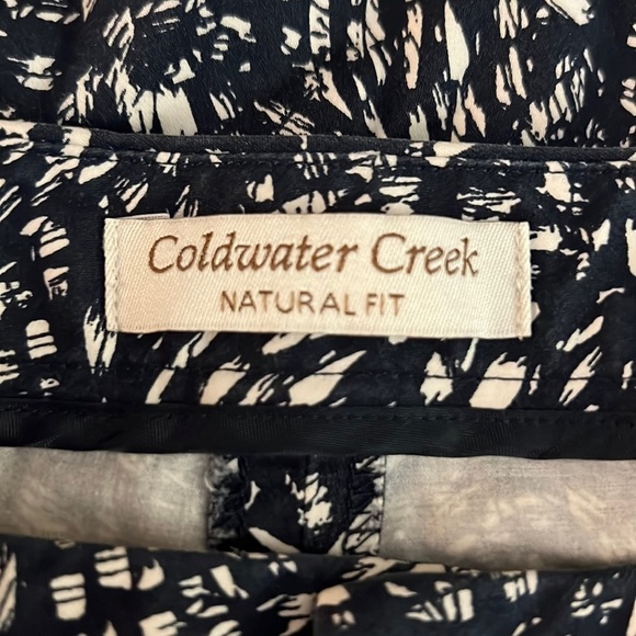 Coldwater Creek navy patterned cropped pants - Picture 13 of 15